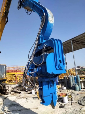 Selling excavator hydraulic pile hammer, it can more effectively clean floating stones and soil in rock crevices.
